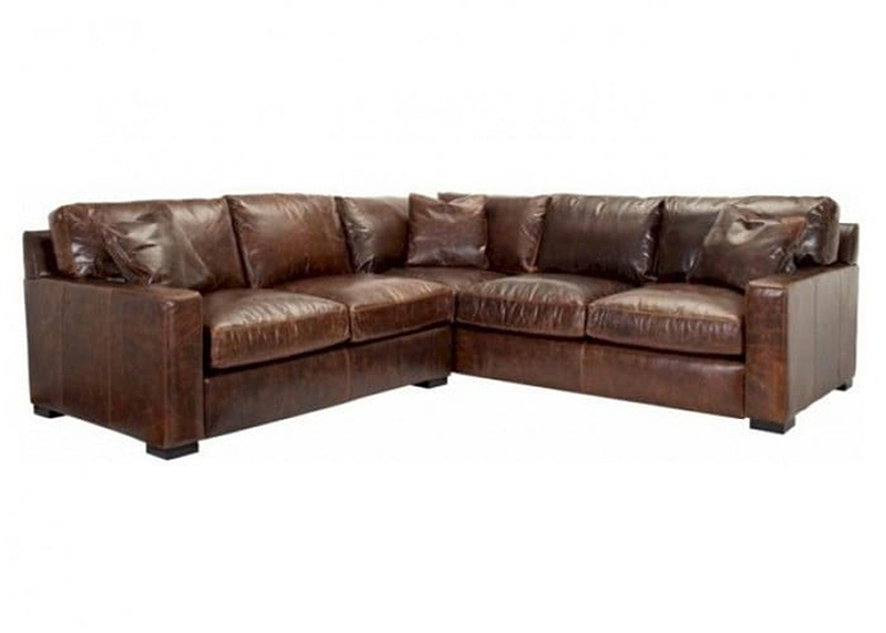 Max Deep Or Regular Seating Leather Sectional