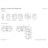 Flexsteel Henry Power Reclining Leather Match Sectional With Power Tilt Headrest | Power Lumbar