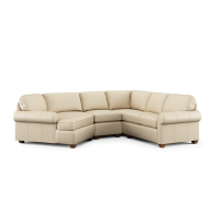 Flexsteel Thornton Stationary Leather Sectional