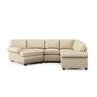 Flexsteel Thornton Stationary Leather Sectional