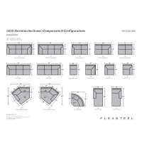 Flexsteel Thornton Stationary Leather Sectional