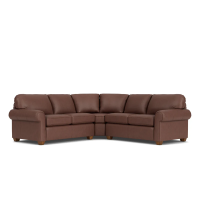 Flexsteel Thornton Stationary Leather Sectional