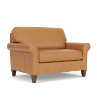 Flexsteel Westside Stationary Leather Sectional