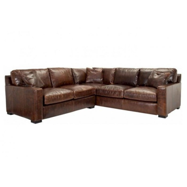 Max Deep Or Regular Seating Leather Sectional