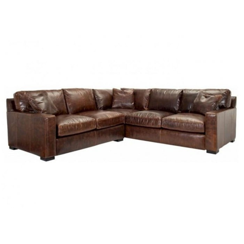 Max Deep Or Regular Seating Leather Sectional