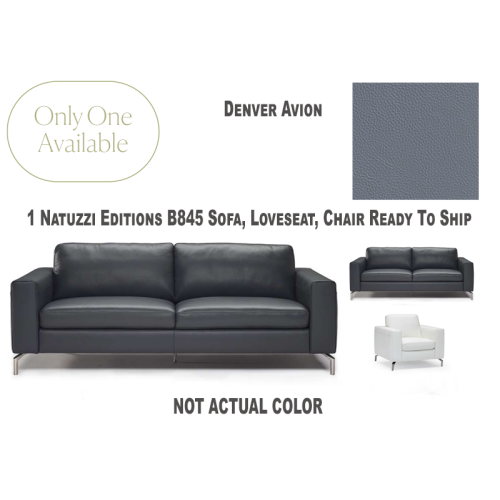 Natuzzi Editions B845 Sollievo Leather Sofa  CLOSEOUT ONLY 1 AVAILABLE 