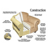 Milra Stationary Leather Sofa or Set (Largest)