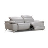 Lucca Power Reclining Leather Sofa or Set with Manual Adjustable Headrest