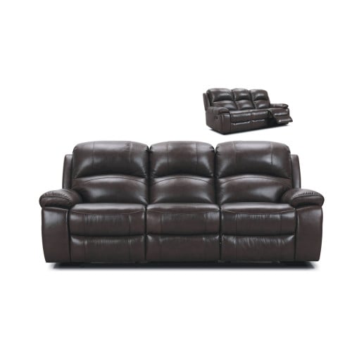 Gala Power Reclining Leather Sofa or Set with Power Tilt Headrest