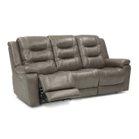 Lenna Power Reclining Leather Sofa or Set - Available With Power Tilt Headrest | Power Lumbar