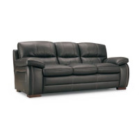 Atora Leather Sofa ONLY 1 AVAILABLE Ready To Ship In Classico Midnight Blue