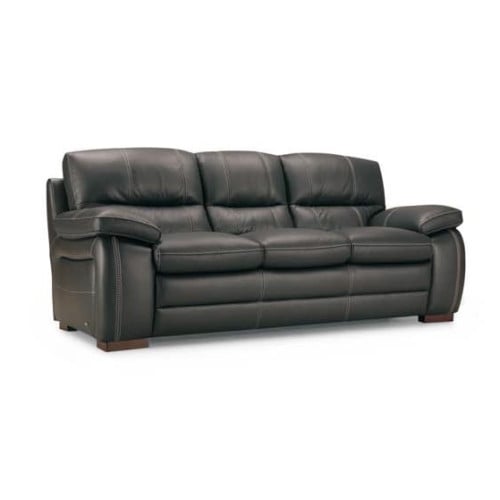 Atora Leather Sofa ONLY 1 AVAILABLE Ready To Ship In Classico Midnight Blue