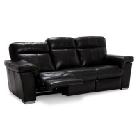 Bethra Power Reclining Leather Sofa or Set with With Power Tilt Headrest