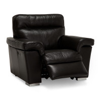 Bethra Power Reclining Leather Sofa or Set with With Power Tilt Headrest