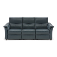 Natuzzi Editions C068 Astuzia Power Reclining Leather Sofa  1 Available In Denver Rose Beige Ready To Ship