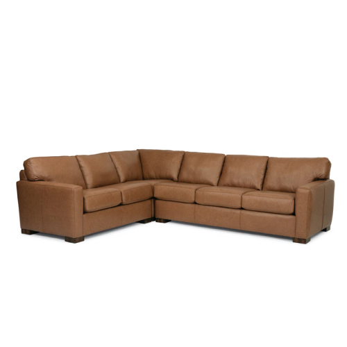 Flexsteel Bryant Stationary Leather Sectional