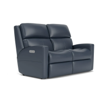 Flexsteel Catalina Power Reclining Leather Sofa or Set With Optional Power Tilt Headrest