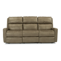 Flexsteel Catalina Power Reclining Leather Sofa or Set With Optional Power Tilt Headrest