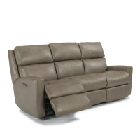 Flexsteel Catalina Power Reclining Leather Sofa or Set With Optional Power Tilt Headrest