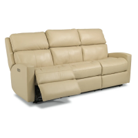 Flexsteel Catalina Power Reclining Leather Sofa or Set With Optional Power Tilt Headrest