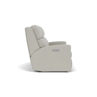 Flexsteel Catalina Power Reclining Leather Sectional With Option Power Tilt Headrest
