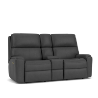 Flexsteel Rio Power Reclining Leather Sofa or Set With Optional Power Tilt Headrest