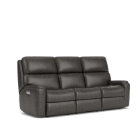 Flexsteel Rio Power Reclining Leather Sofa or Set With Optional Power Tilt Headrest