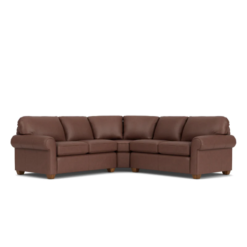 Flexsteel Thornton Stationary Leather Sectional