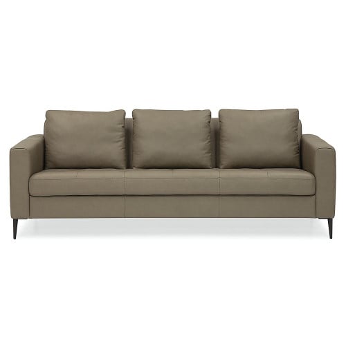 Corra Leather Sofa ONLY 1 AVAILABLE Ready To Ship In Valencia Snow