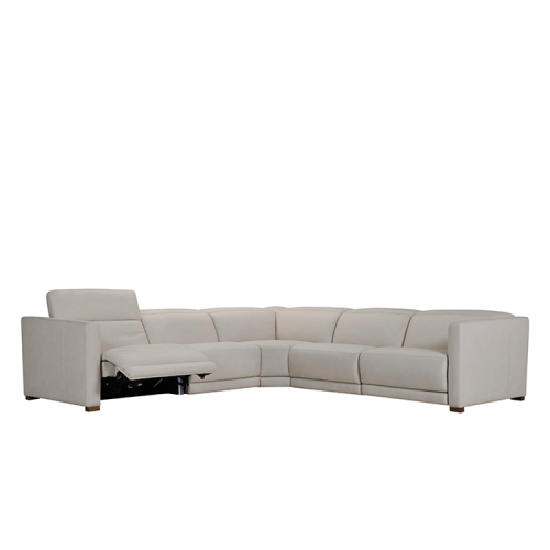 Jessa Power Reclining Leather Sectional With Power Headrest