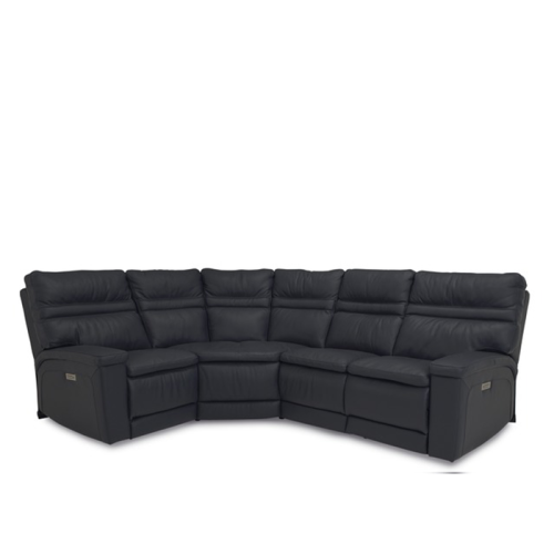 Tolia Power Reclining Leather Sectional - Available With Power Tilt Headrest | Power Lumbar