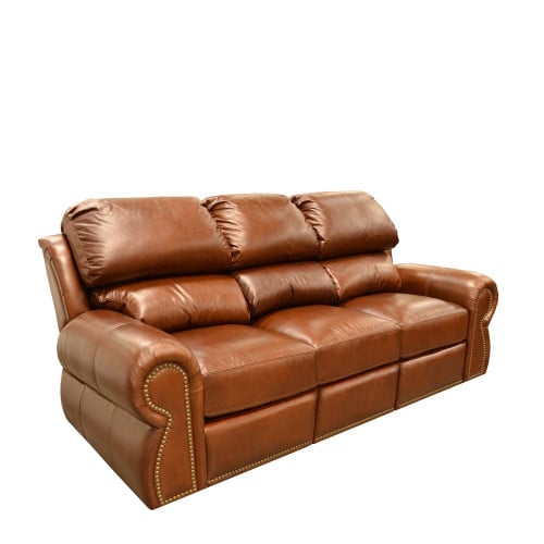 Luma Reclining Leather Sofa or Set - Available with Power Recline | Power Lumbar