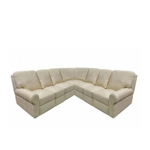 Ashlea Reclining Leather Sectional - Available with Power Recline | Power Lumbar