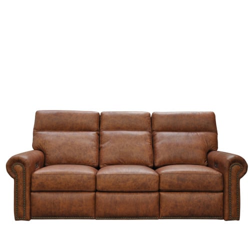 Camora Reclining Leather Sofa or Set - Available With Power Tilt Headrest | Power Lumbar