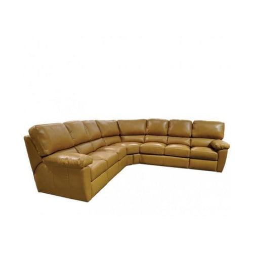 Calla Reclining Leather Sectional - Available with Power Recline | Power Lumbar