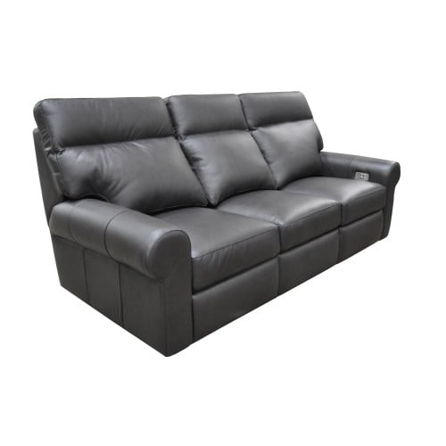 Brayla Reclining Leather Sofa or Set - Available With Power Tilt Headrest | Power Lumber