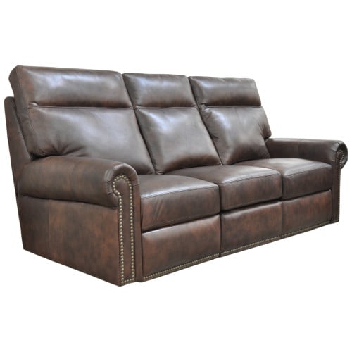 Camora Reclining Leather Sofa or Set - Available With Power Tilt Headrest | Power Lumbar