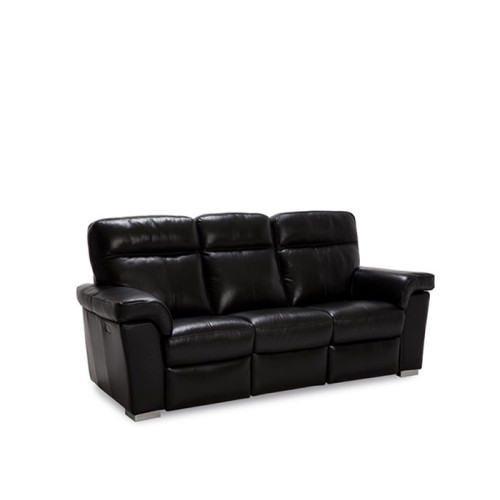 Bethra Power Reclining Leather Sofa or Set with With Power Tilt Headrest