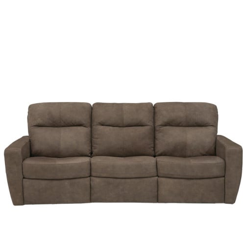 Camira Reclining Leather Sofa or Set with Power Tilt Headrest