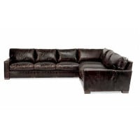Max Deep Or Regular Seating Leather Sectional