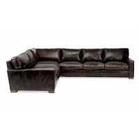 Max Deep Or Regular Seating Leather Sectional
