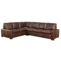 New River Oversized (Deep Seating) Leather Sectional