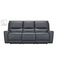 Swana Power Reclining Leather Sofa With Power Headrests