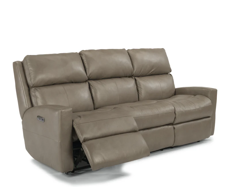 Flexsteel Catalina Power Reclining Leather Sofa or Set With Optional Power Tilt Headrest