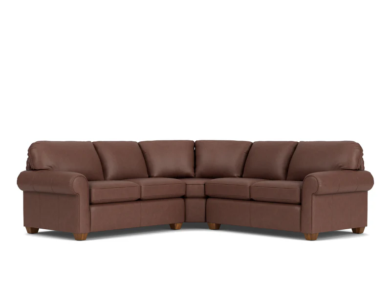 Flexsteel Thornton Stationary Leather Sectional