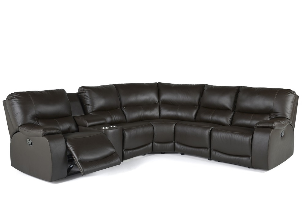 Palliser Norwood Reclining Leather Sectional