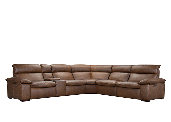 Palo Power Reclining Leather Sectional