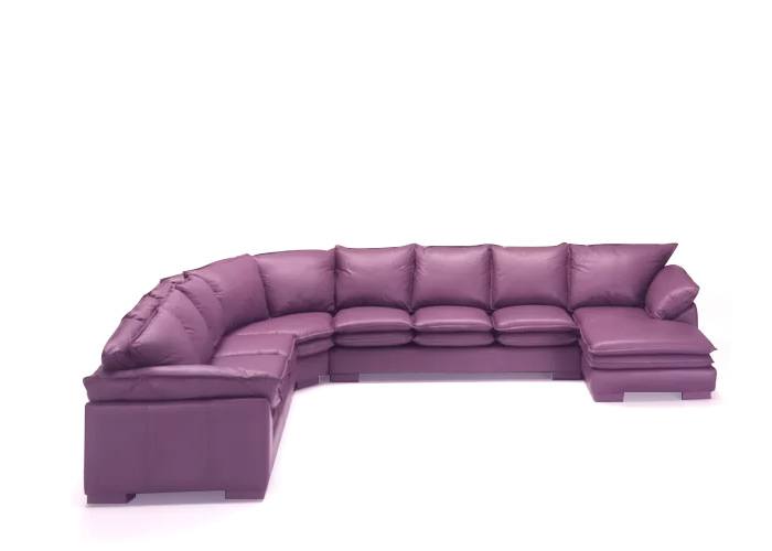 Brielle Leather Sectional