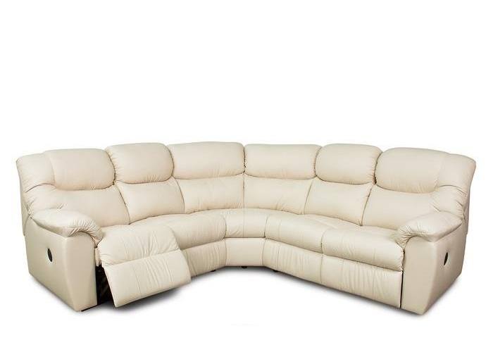 Stara Reclining Leather Sectional With Or Without Power Recliners